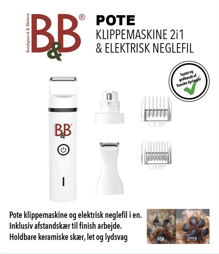 2-in-1-Trimmer-Set für Pfoten und Krallen