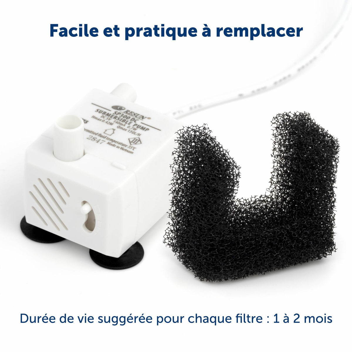 Lot de 2 filtres en mousse pour fontaine Petsafe Viva