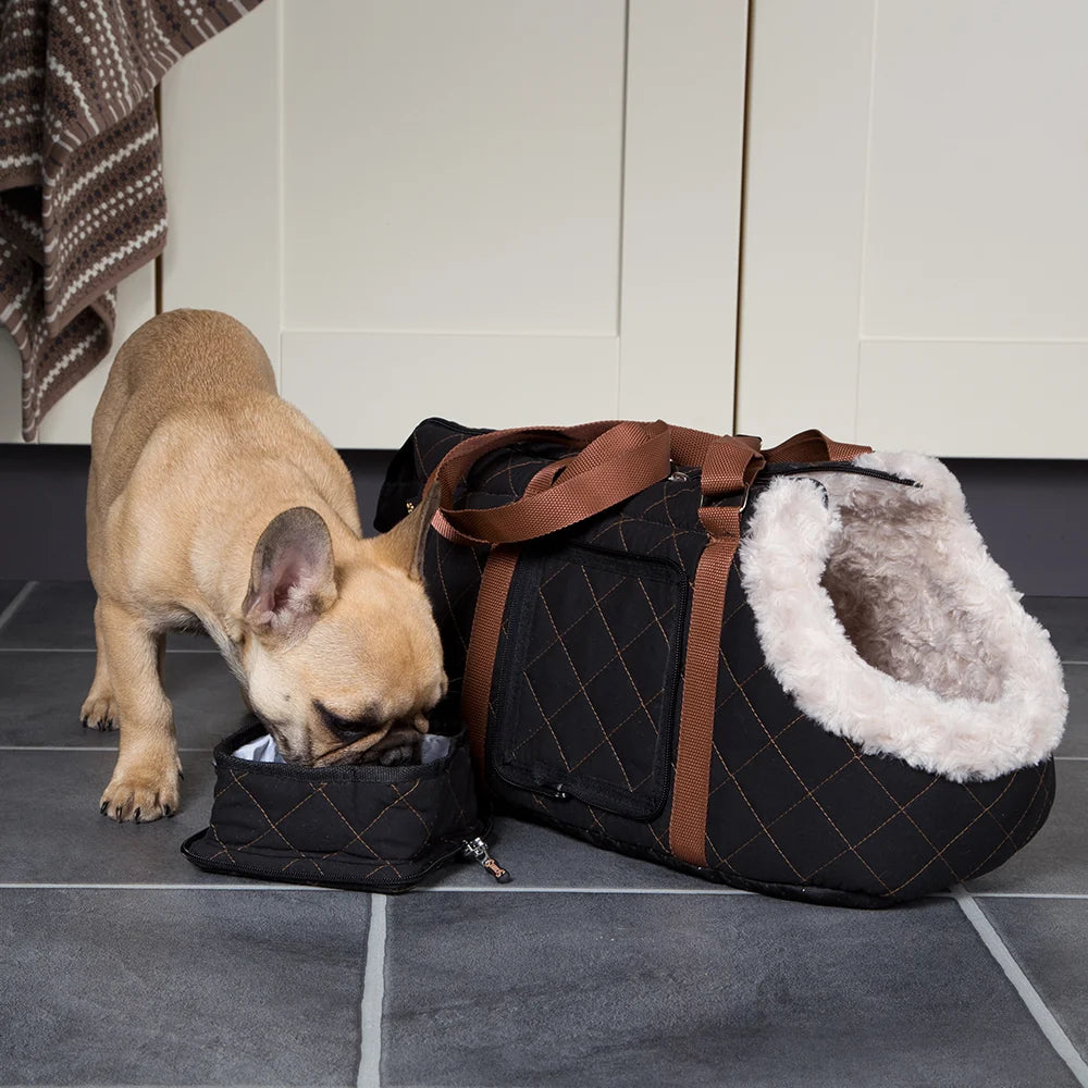 Gesteppte Transporttasche für kleine Hunde
