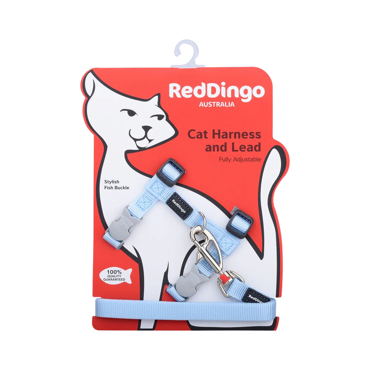 Set aus Geschirr und Leine aus pastellfarbenem Nylon für Katzen