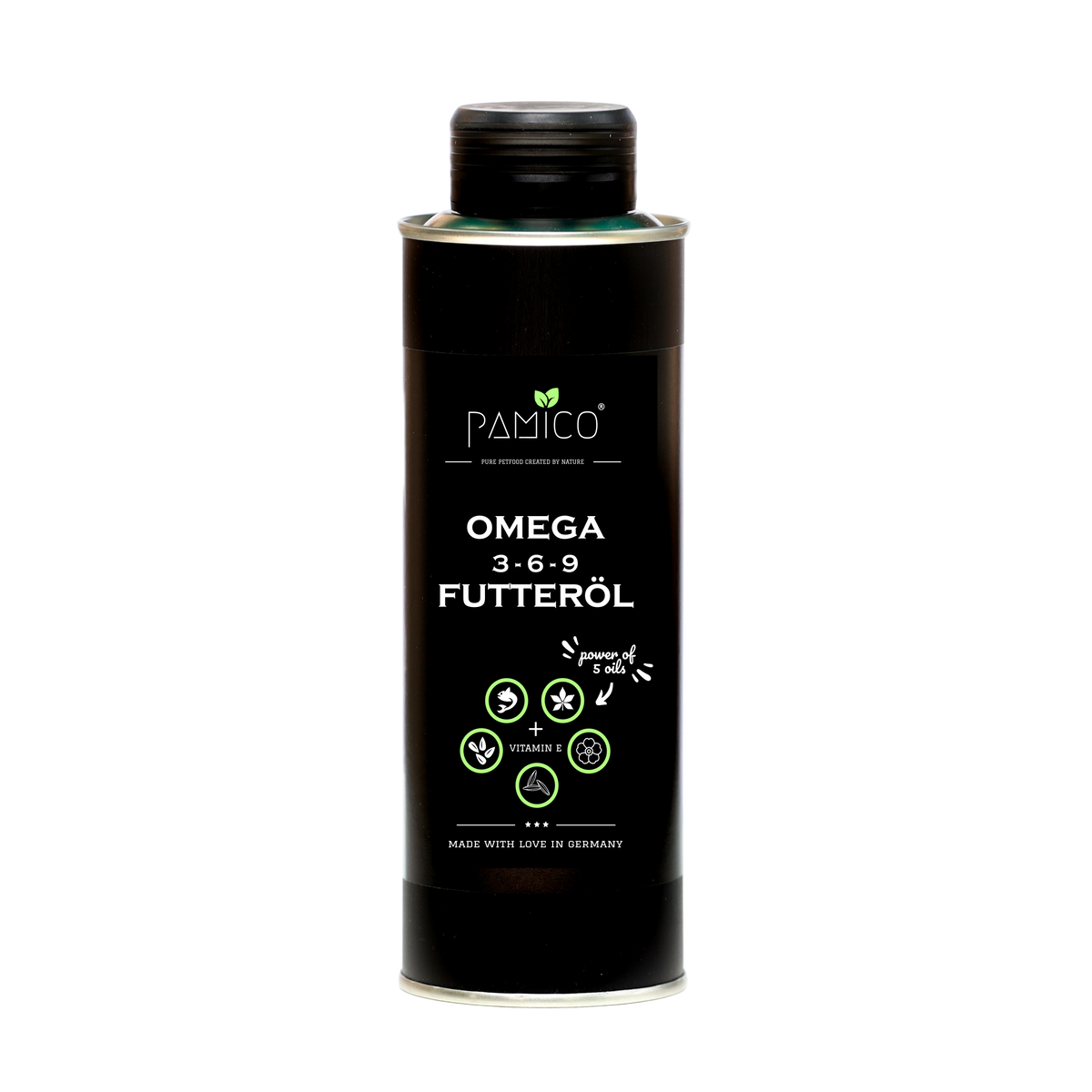 Huile alimentaire oméga 3-6-9 et vitamine E pour chiens