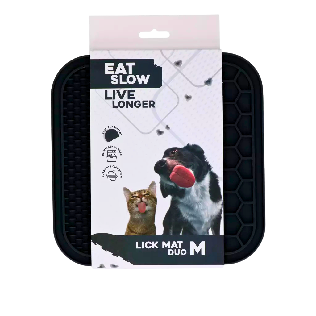 Tapis de léchage double texture pour chiens et chats