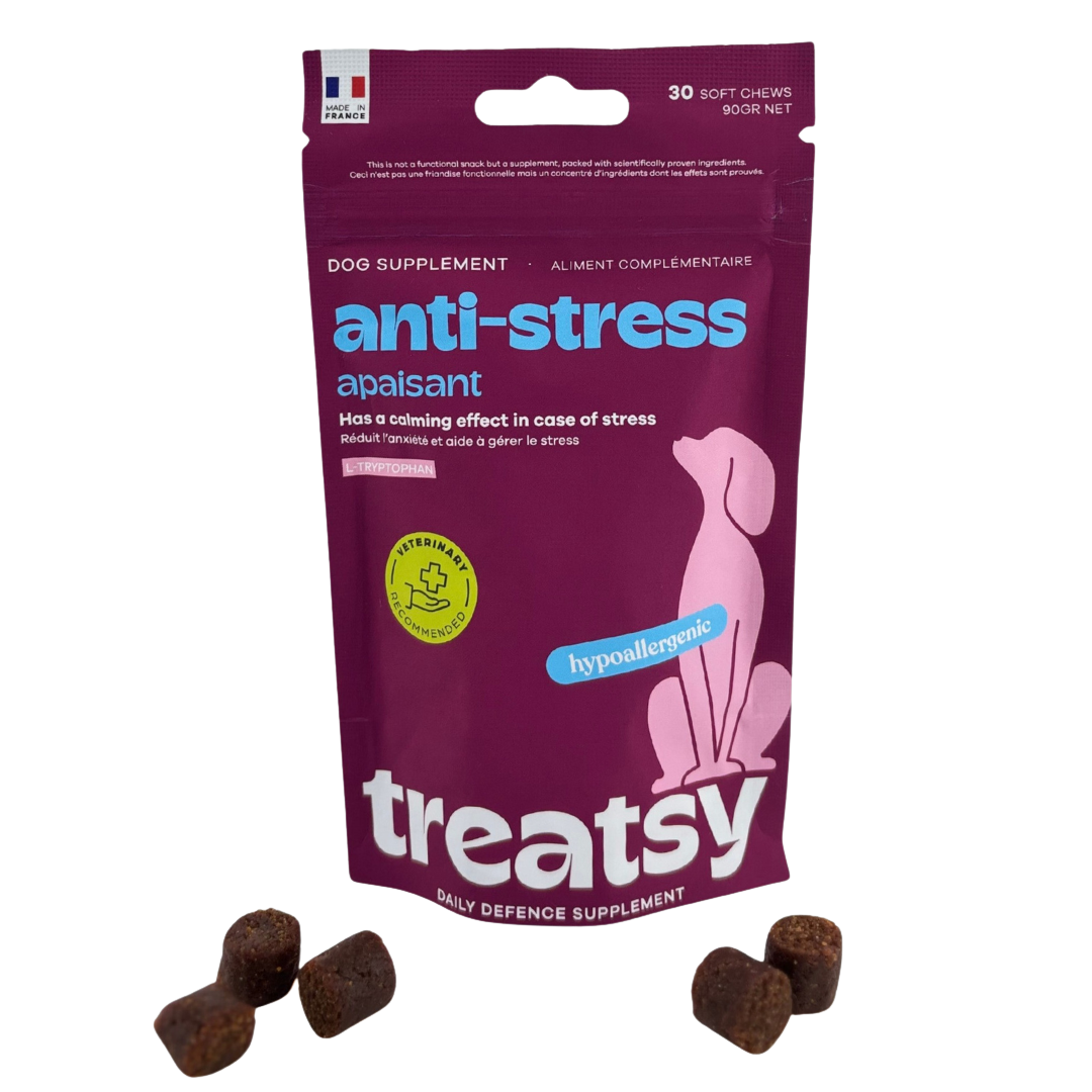 Anti-Stress-Nahrungsergänzungsmittel für Hunde