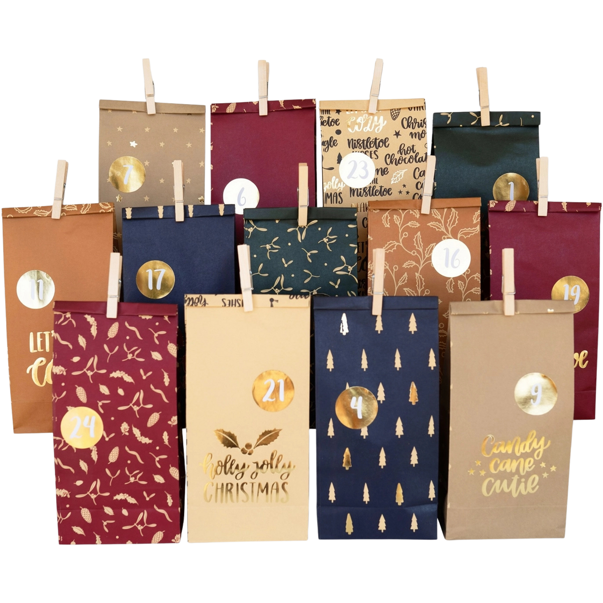 Weihnachtsmuster-Adventskalender PN3