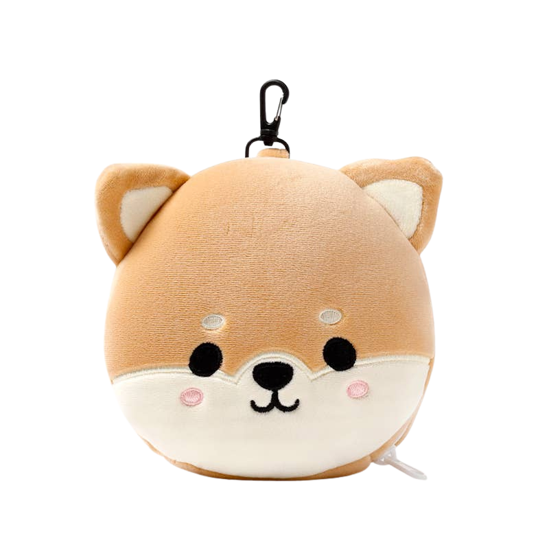 2-in-1-Reisekissen mit Shiba-Inu-Maske