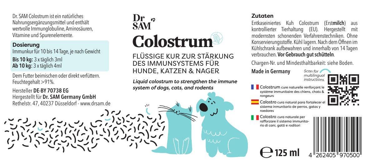 Flüssiges Kolostrum für Hunde und Katzen