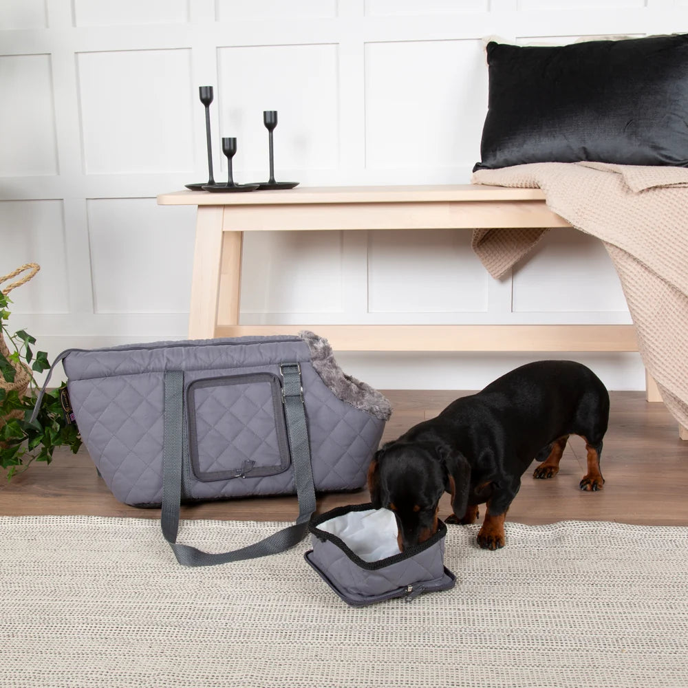 Gesteppte Transporttasche für kleine Hunde