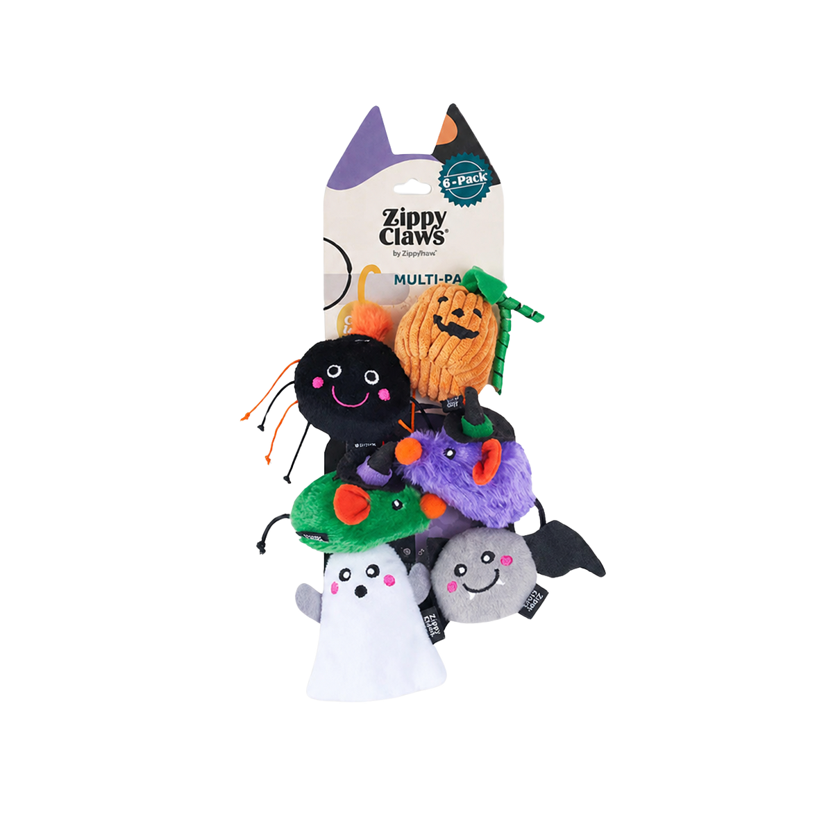Lot de 6 jouets d’Halloween Créatures Hantées pour chats