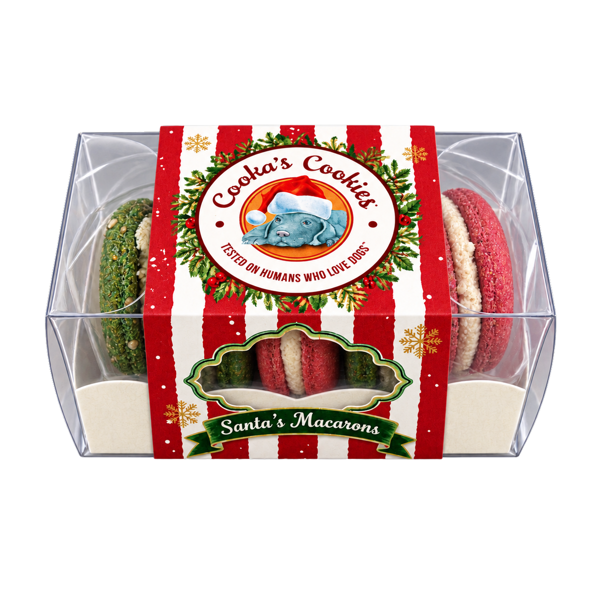 Macarons de Noël à la dinde pour chiens