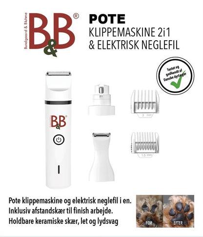 2-in-1-Trimmer-Set für Pfoten und Krallen