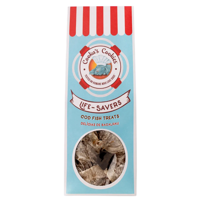 Donut de morue et petites friandises croquantes pour chiens