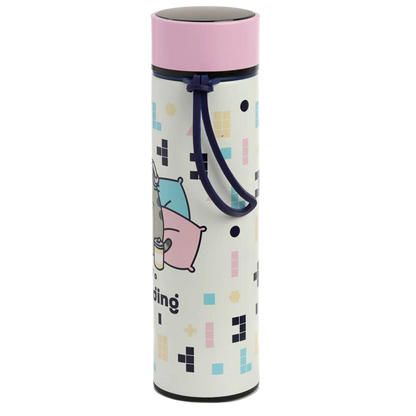 Pusheen-Gaming-Isolierflasche mit digitalem Thermometer