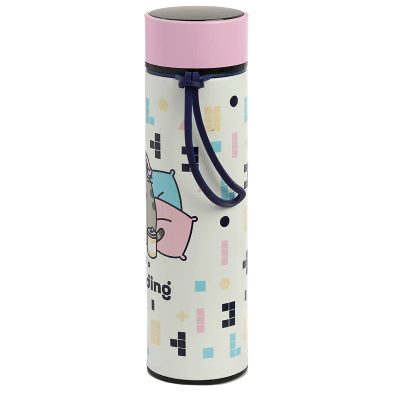 Pusheen-Gaming-Isolierflasche mit digitalem Thermometer