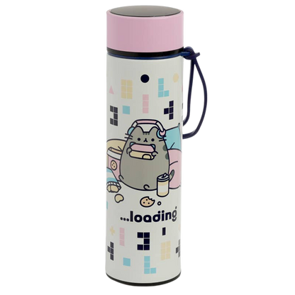 Pusheen-Gaming-Isolierflasche mit digitalem Thermometer