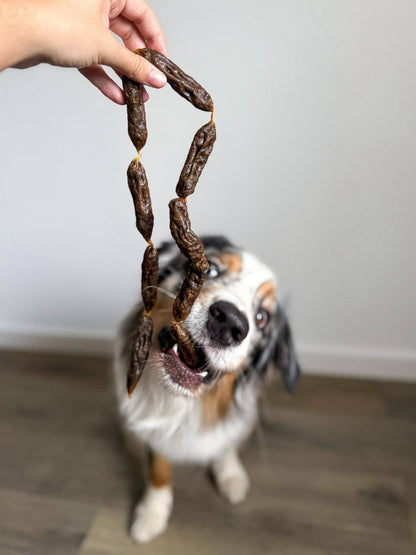 Getrocknete Putenwürste für Hunde