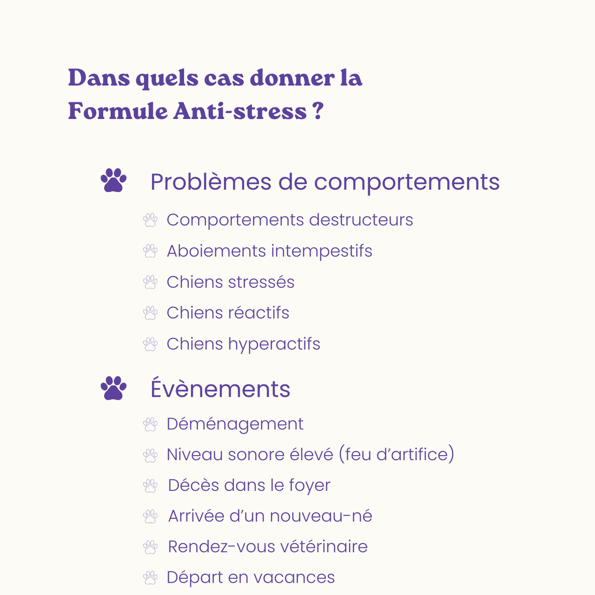 Anti-Stress-Nahrungsergänzungsmittel für Hunde