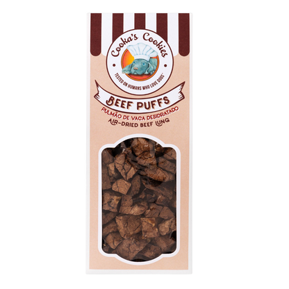 Friandises de poumon de bœuf séché à l'air pour chiens