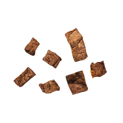 Friandises de poumon de bœuf séché à l'air pour chiens