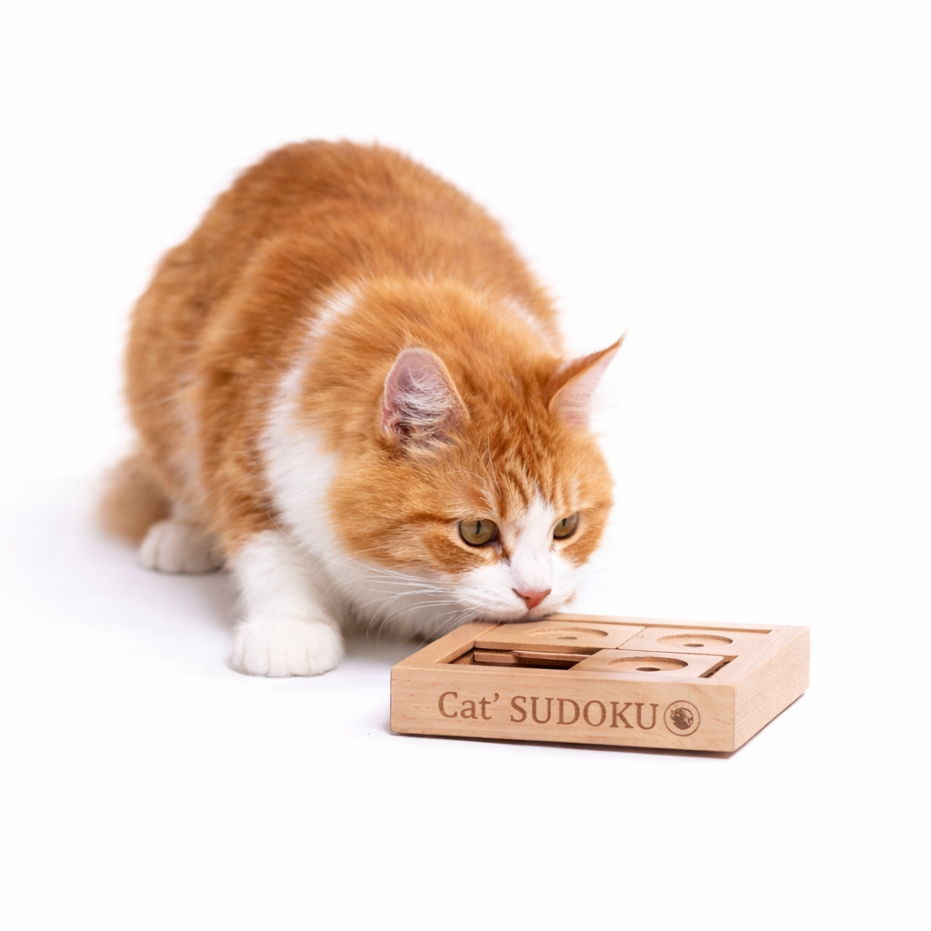 Holz-Sudoku-Logikspiel für Anfänger, für kleine Hunde und Katzen