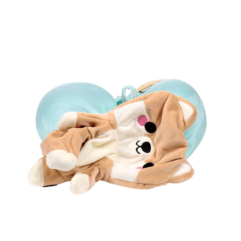 2-in-1-Reisekissen Shuggs der Shiba Inu