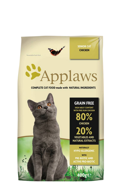 Trockenfutter mit Huhn für ältere Katzen