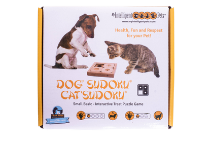 Jeu de réflexion Sudoku débutant en bois pour petits chiens et chats