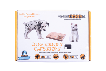 Jeu de réflexion Sudoku avancé en bois pour petits chiens et chats