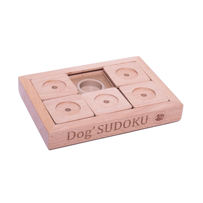 Jeu de réflexion Sudoku avancé en bois pour petits chiens et chats