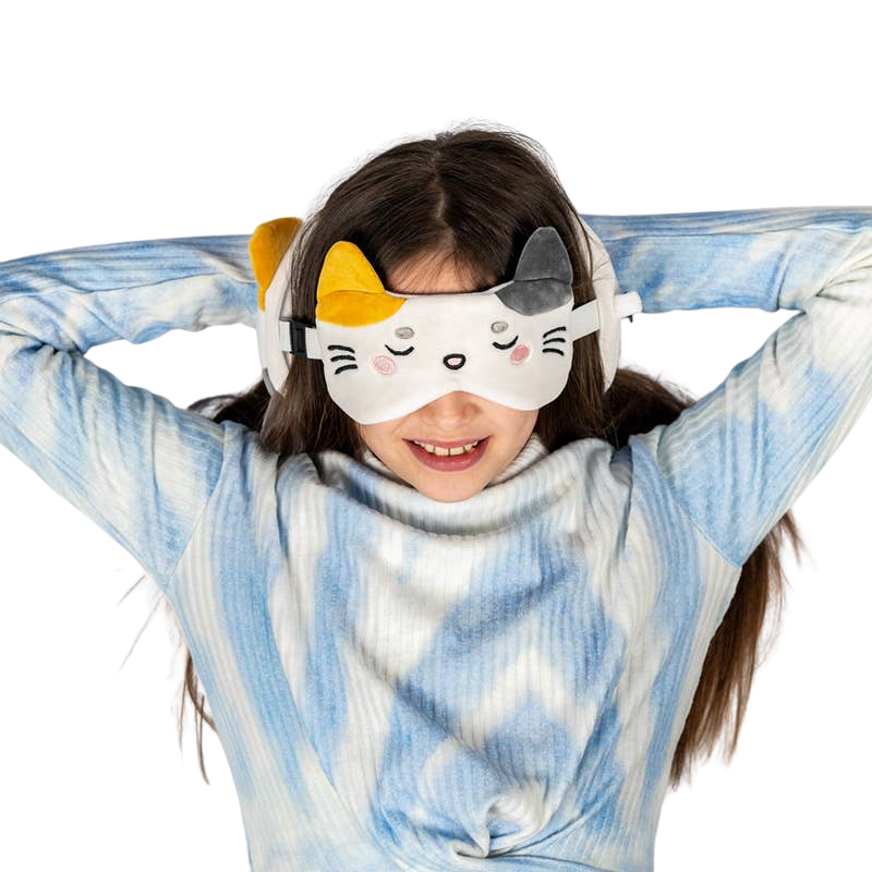 2-in-1-Reisekissen Lola the Cat mit Schlafmaske