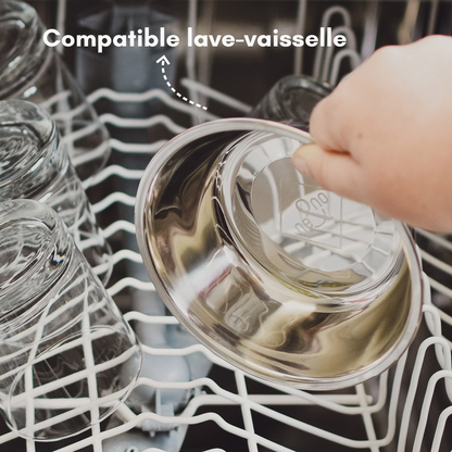 Lot de 2 gamelles mélamine et inox