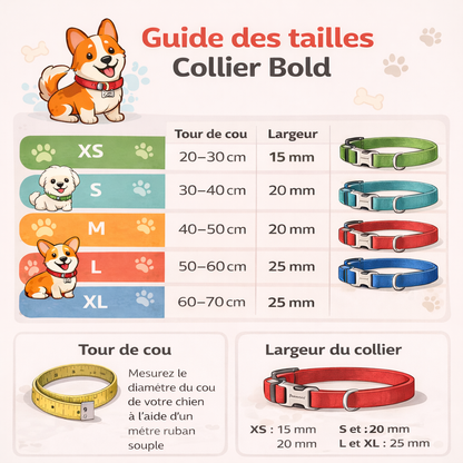 Verstellbares, gepolstertes Hundehalsband