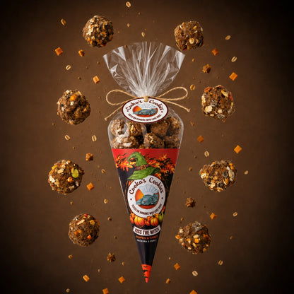 Cornet de friandises Halloween dinde et citrouille pour chiens