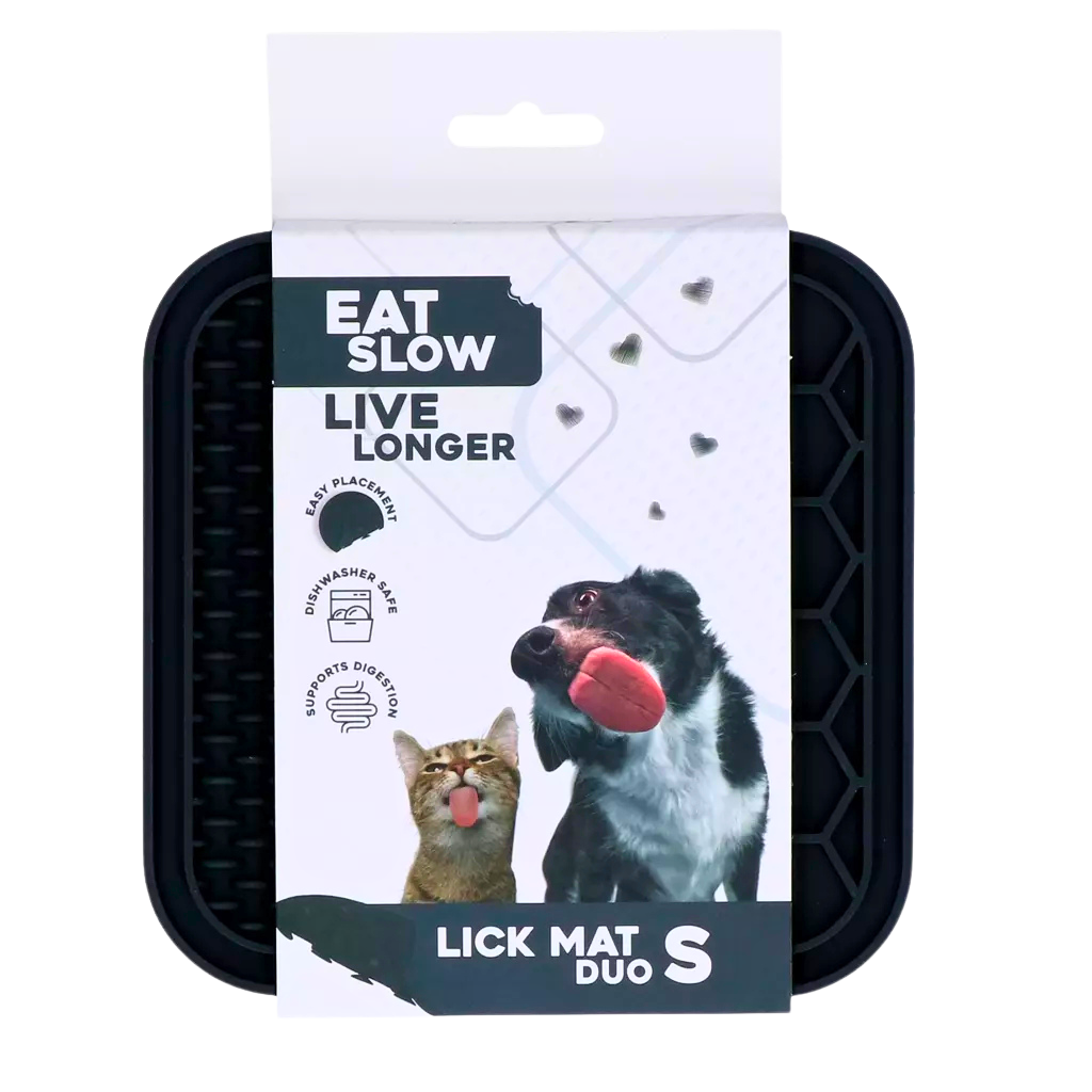 Tapis de léchage double texture pour chiens et chats