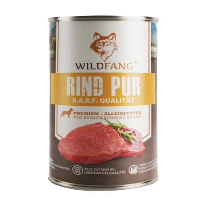 Pâté pur bœuf qualité BARF pour chiens adultes