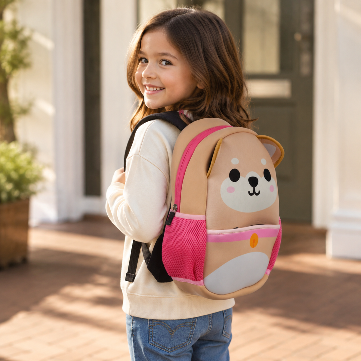 Shiba-Inu-Rucksack aus Neopren