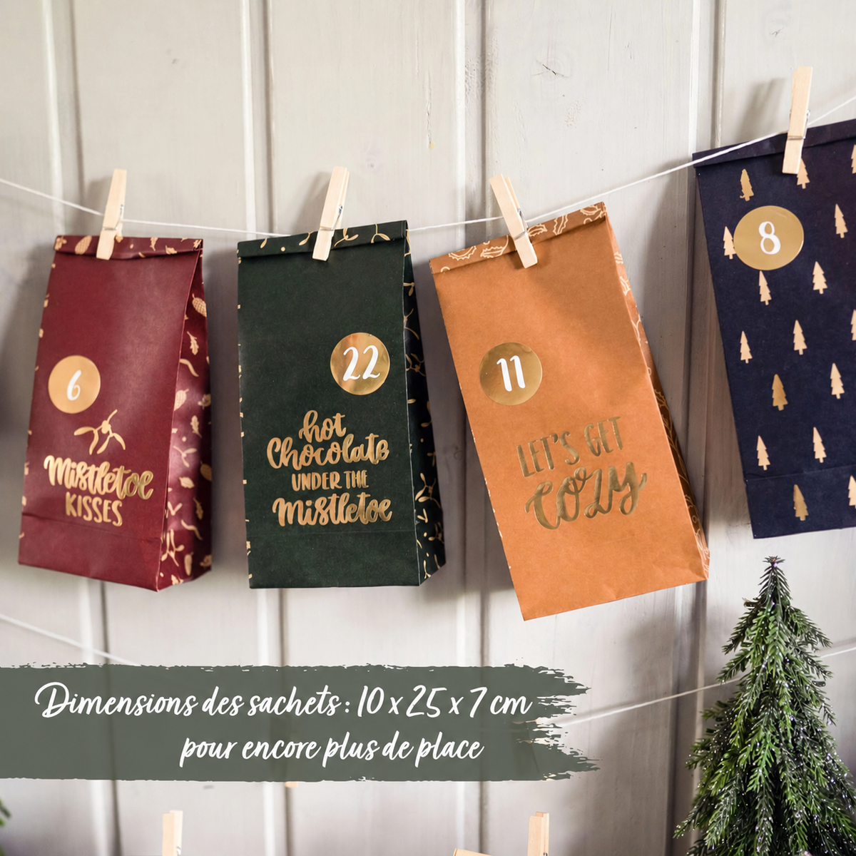 Weihnachtsmuster-Adventskalender PN3