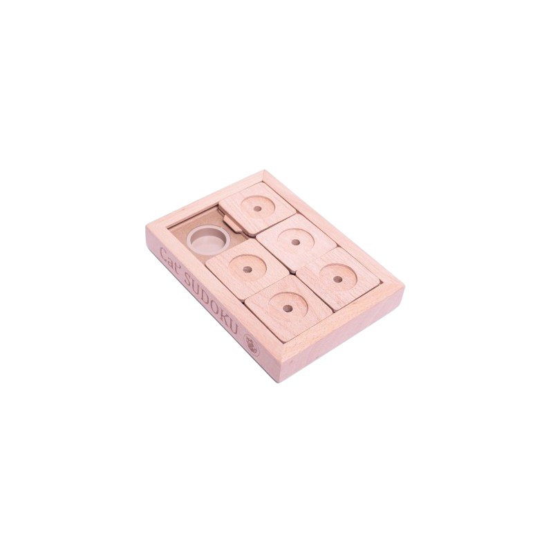 Jeu de réflexion Sudoku avancé en bois pour petits chiens et chats