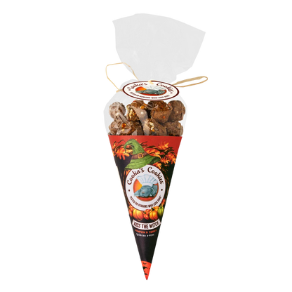 Cornet de friandises Halloween dinde et citrouille pour chiens