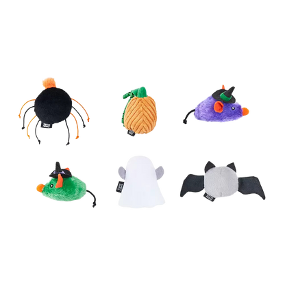 Lot de 6 jouets d’Halloween Créatures Hantées pour chats