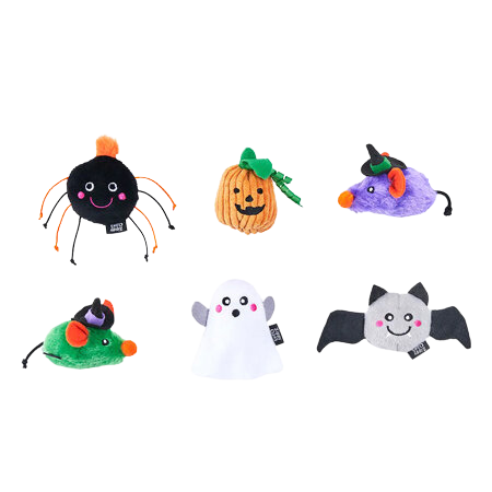 6er-Set Halloween-Spielzeug „Heimgesuchte Kreaturen“ für Katzen