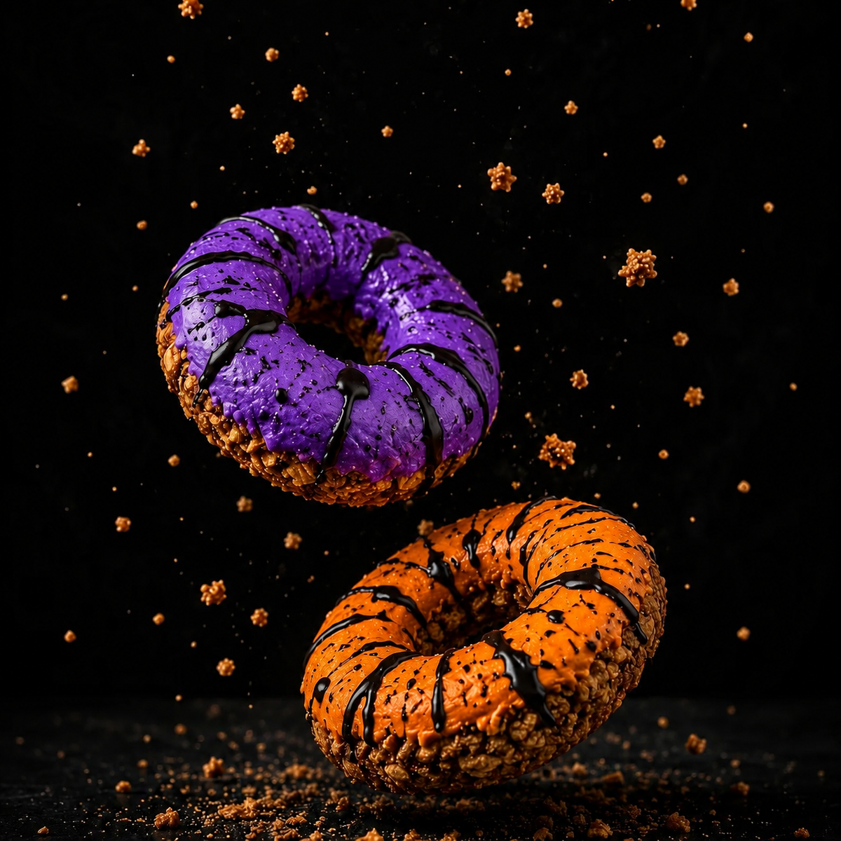 Halloween-Donuts mit Pute für Hunde