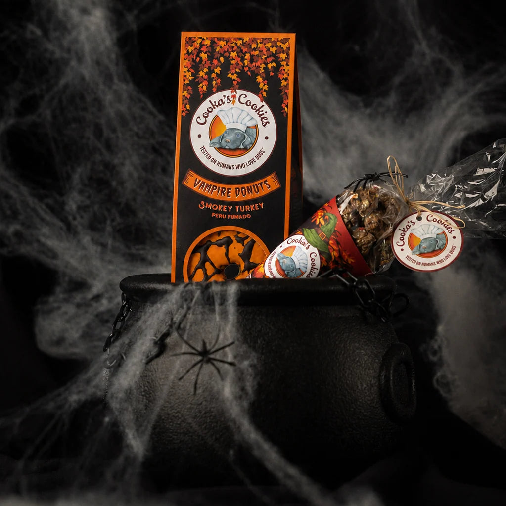 Halloween-Donuts mit Pute für Hunde